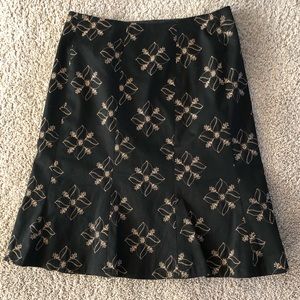 Apostrophe Women’s Skirt Fluted Black& Gold Size 4